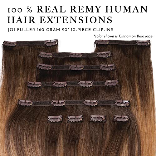קליפ שיער הארכת סט על ידי ג 'וי שיער, קליפ תפור מכונת ערב, פרימיום רמי שיער טבעי, סט מלא עבור מלא ראש, 120 גרם,