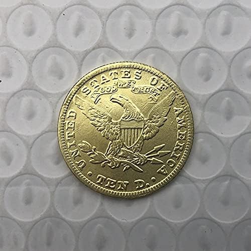 עדה מטבע מבוזר מטבע מבוזר האהוב מטבע 1890 אמריקאי חירות נשר מטבע זהב-מצופה עותק מטבע הנצחה מטבע אוסף מזל מטבע