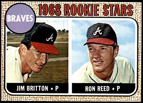 1968 Topps 76 Braves Rookies Ron Reed/Jim Britton Atlanta Braves NM Braves