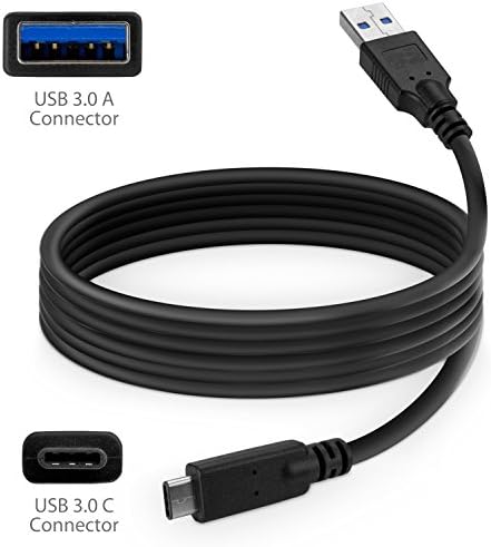 כבל גלי תיבה התואם ל- Chuwi Hi10 Pro - DirectSync - USB 3.0 A עד USB 3.1 סוג C, USB C מטען וכבל