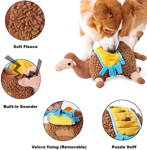 צעצועים ממולאים של כלב דוקלום, צעצועים לעיסת גמלים קשיחים קשיחים לבקיעת שיניים, צעצועי כלבים בלתי