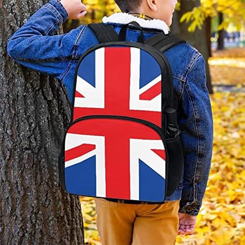 גלומנדה 17 סנטימטרים תרמילי בית ספר בריטי דגל הדפסת קל משקל ילקוטי ילקוטי בריטניה דגל עמיד גדול קיבולת חיצוני