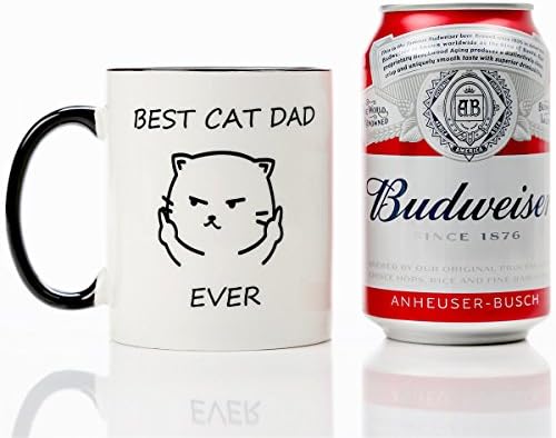 חתול אבא מתנות לגברים-הטוב ביותר חתול אבא אי פעם-11 עוז קפה תה כוס, בעל חיית המחמד הצלה חתול אבא