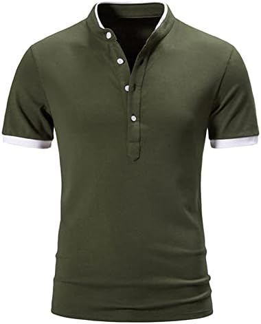 גברים של גולף פולו חולצות קצר שרוול קיץ מקרית חולצות בכושר רזה מוצק צבע בסיסי טניס ספורט כפתור הנלי חולצות
