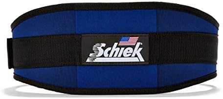 דגם Schiek Sports 2006 ניילון 6 חגורת הרמת משקל - XS - כחול נייבי
