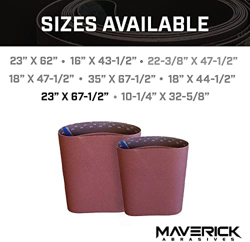 שוחקני חומרי מאבריק חגורת הזנת תוף - חגורת החלפת מלטש תוף לעיבוד עץ עם חגורה Supermax 25x2, 23 x 67-1/2