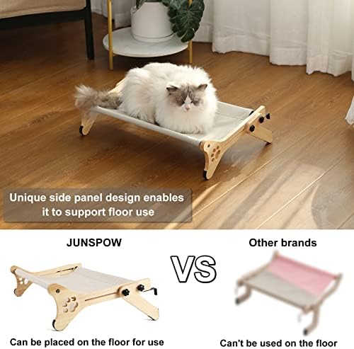 ג ' ונספו מיטת חתול עגולה ומיטת חתול מעץ לחתולים גדולים
