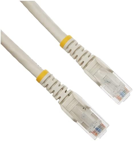 Startech.com 1M כבל Ethernet Cat6 - חתול לבן 6 Gigabit Ethernet Wire -650MHz 100W POE RJ45 UTP Network/TACK TACKLESS