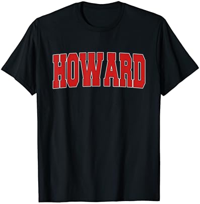 Howard Wi Wisconsin Style Style USA Vintage Sports חולצת טריקו
