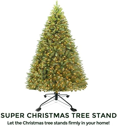עץ חג המולד של Elfjoy עומד על עצים מלאכותיים מתכת עץ עץ חג מולד מתגלגל גדול 21.65