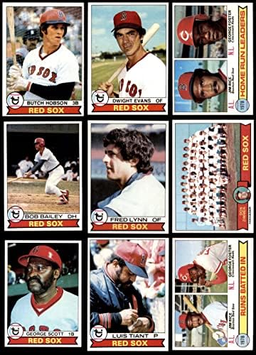 1979 Topps Boston Red Sox ליד צוות SET BOSTON RED SOX EX/MT+ Red SOX