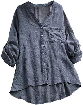 קיץ בסיסי לנשימה ארוך שרוול בתוספת גודל חולצות לנשים חולצות שיפוע טרנדי מקרית
