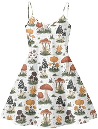 צבעבעלי חיים נשים של קיץ ללא שרוולים מקרית נדנדה שמלות עם התאמה רופפת חוף שמלה קיצית