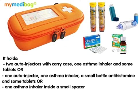 MyMedibag Bardcase מבודד - תיק סטנדרטי - תיק תרופות לאלרגיה ואסטמה - גלוי מאוד ובולט במקרה של חירום