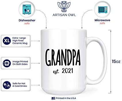 סבא אסט. 2021 - סבא חדש-ספל תה קפה דו צדדי דלוקס 15 עוז