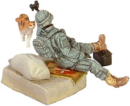 גודמואל 1/35 ארהב קומנדו חייל וחתול שרף דגם חייל ערכת / אינו מורכב ולא צבוע מיניאטורי ערכת / יה-9063