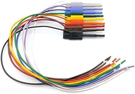 E-Z-Hook Micro-Hook Lead עם סוף קווי חוטט 12 -סט של 10: צבעים שונים