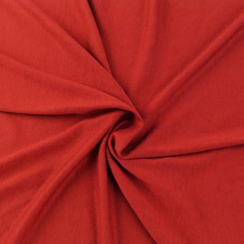 אדום סקרלט זהורית ג ' רזי למתוח לסרוג בד על ידי בורג-10 מטרים