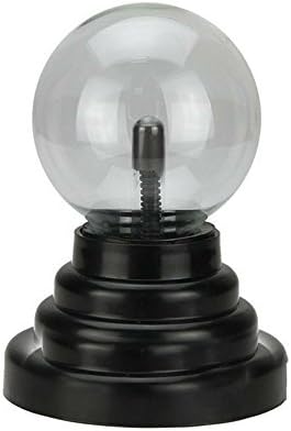 קסם חדש usb זכוכית כדור פלזמה כדור כדור ברק מנורה מנורה בסיס שחור