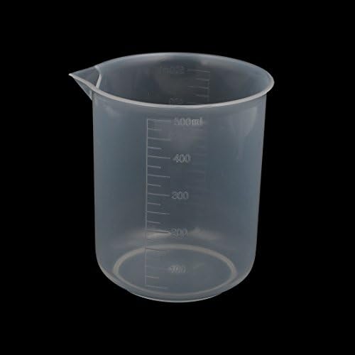 AEXIT 500 מל קיבולת מד מעבדה שקופה PP מיכל נוזלי מיכל מדידה כוס כוס