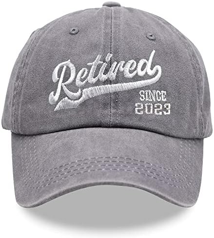 כובע בדימוס מאז 2023, כובע בייסבול כותנה מתכוונן שטף במצוקה לגמלאים גברים נשים