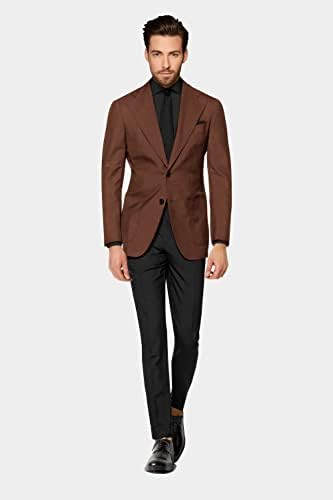 גברים בלייזר 2 כפתור שרוול ארוך שרוול ארוך חליפה מתאימה מעיל מעיל מעיל ספורט עסקים מעיל ספורט קל משקל קל