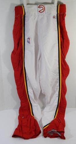 1992-93 אטלנטה הוקס סרגיי בזארביץ ' 5 משחק משמש מכנסי ז'קט לבן 42 1 - משחק NBA בשימוש