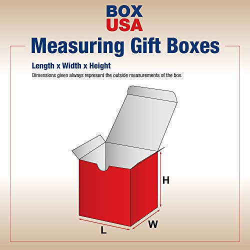 קופסאות מתנה בארה ב ב. ג. ב. 444 ר, 4 איקס 4 איקס 4, חג אדום