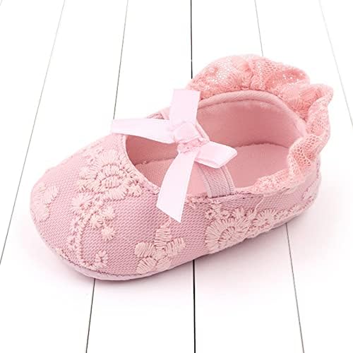 תינוקות לדדות הנעלה שמלת קשת נסיכת נעלי פרח רקום תחרה פעוט נעלי תינוקת מגפיים