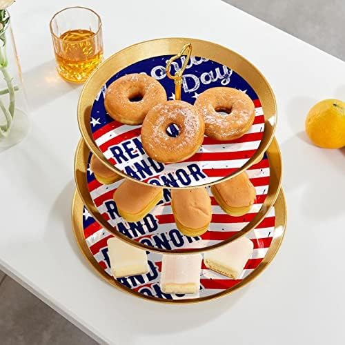 דוכן עוגה, דוכן עוגת מסיבה, עוגת מייצג קינוח שולחן, יום זיכרון אמריקאי דגל דפוס