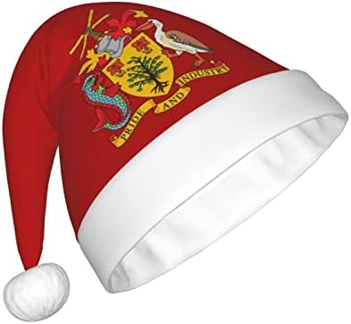 זלטאס מעיל של זרועות של ברבדוס חג המולד כובע למבוגרים רך נוח סנטה כובעי חג המולד לשנה חדשה חג ספקי צד