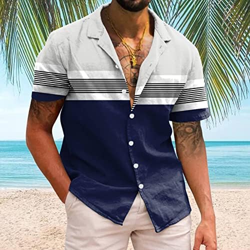 חולצות T מצוידות ב- Xiloccer Mens חולצות שרוול קצר כפתור חולצות חולצות חולצות לגברים חולצות