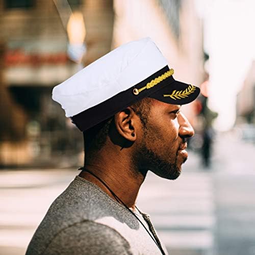 עבאודם יאכטה קפטן כובע סיילור כובע ומשקפי שמש תלבושות סט מתכוונן סיילור כובע יאכטה סירת קפטן כובע