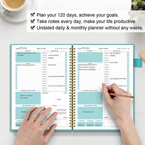 מתכנן מדי יום מתכנן ללא תאריך, מתכנן לוח זמנים יומיומי לרשימת מחברת, מתכנן חודשי מתכנן שנתית