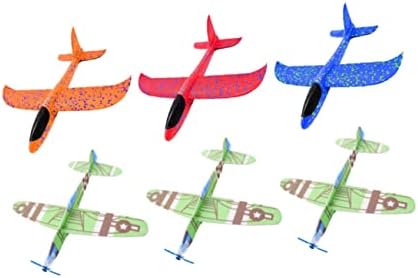 צעצועים 6 יחידות צעצועים לילדים מטוס מטוס מקצף מטוס דאון לילדים דגמי מטוס תלת מימד תלת מימד הצעצועים הצעצועים