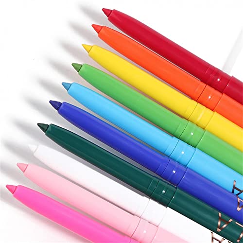 עפרונות עיניים לנשים-עמיד למים כתם לטווח ארוך-גליטר צבעוני נוזל אוניית עיפרון, ליצור מקצועי עין