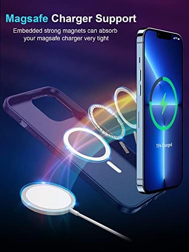 Superone תואם למארז iPhone 13 Pro Magsafe, מקרה שיפוע מגנטי עם טעינה של Magsafe עבור iPhone 13 Pro,