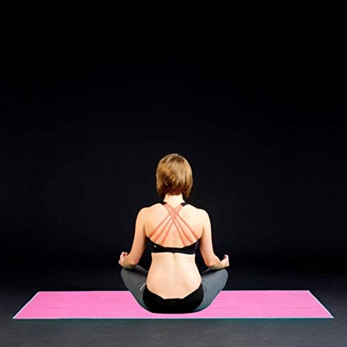 Besportble Non Slip Yoga מגבת מחצלת כרית כרית רכה סופר רכה זיעה סופגת יציבות ניידות מאמן איזון ליוגה