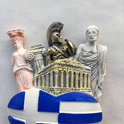 מגנט למקרר פרתנון אקרופוליס של אתונה יוון 3 שרף בעבודת יד מלאכת תיירות נסיעות עיר מזכרות אוסף מכתב