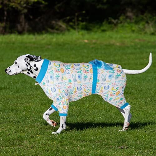 Lovinpet Pajamas PET לכלבים גדולים, הגנה על UV, חרדה מרגיעה פיג'מות כלבים מתחת למעילי כלבים כמתחתית,