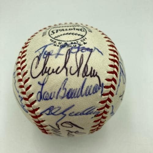 Chicago Cubs & White Sox Legends חתמו בייסבול ארני בנקס נלי פוקס JSA COA - כדורי בייסבול עם חתימה