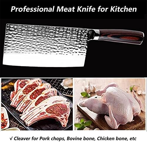 סכין שף גונד סכינים מטבח סיני סכיני פחמן גבוה מטבח מזויף מטבח מעץ ידית עץ פרוסת סכין כלי בישול מסורתי