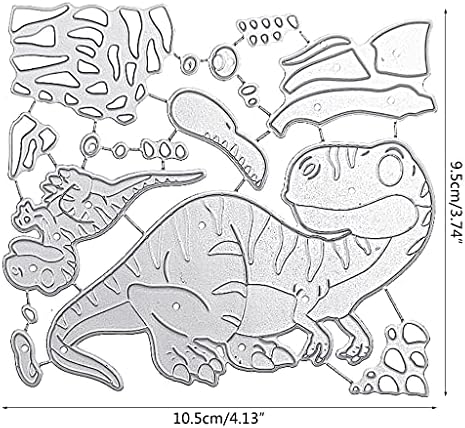 חיתוכות למות ליצירה, דינוזאורים הדפסת DIY תבנית פלדת פחמן, חותמת צלולה עובש לבלט לעובד נייר ויצירת מתנה