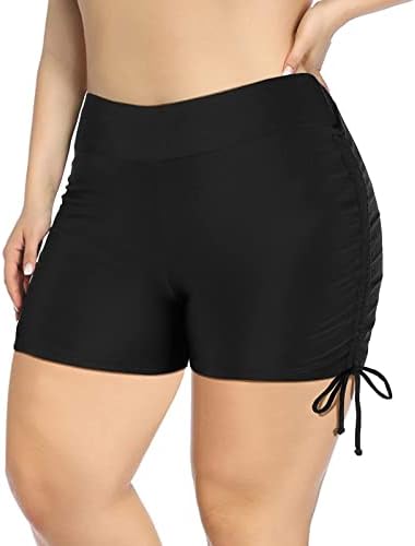פעוט לשחות מכנסי נשים בתוספת גודל מוצק & מגבר; הדפסת גובה מותניים ברזילאי ביקיני תחתון בגדי ים תחתוני