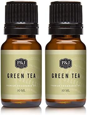 שמן ניחוח תה ירוק - שמן ריחני בכיתה מובחר - 10 מל - 2 חבילה