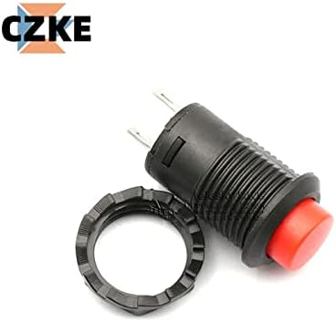 AKDE 20PCS DS-428/427 מתג כפתור עגול עם נעילה אוטומטית ללא כפתור נעילה אוטומטי