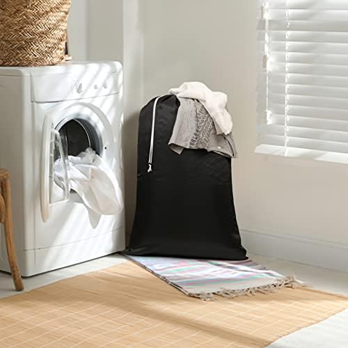 פליסה ניילון כביסה תיק עם שרוך סגירה-מכונת רחיץ מלוכלך בגדי נסיעות שקיות לכביסה עדינה-כבד החובה