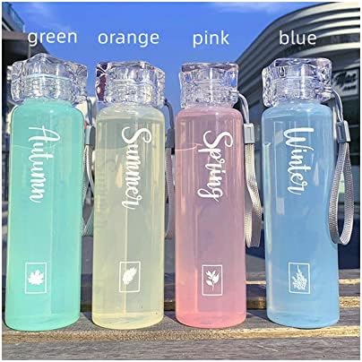 כוס מים סטודנטית, כוס מים נוחה בצבע, כושר כושר בקבוק מים יצירתי, צבע עמיד בפני טמפרטורה גבוהה והוכחת