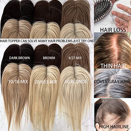 טופרים שיער לנשים אמיתי שיער טבעי שיער טבעי טופרים 10 אינץ קצר שיער קליפ שיער חתיכות עבור נשים עם דליל