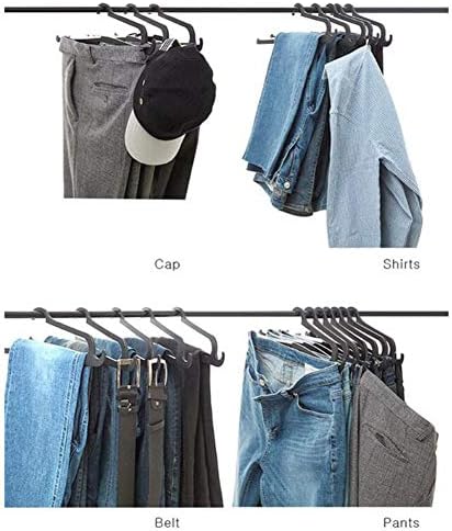 Yq whjb slim space חסכון בפתוח עיצוב מכנסי מכנסיים יצירתי למכנסי ג'ינס מכנסיים קלים עם שקופיות 5 חבילות,